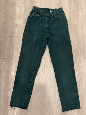 VTG Levi’s  High-Rise Straight Jeans in Deep Green